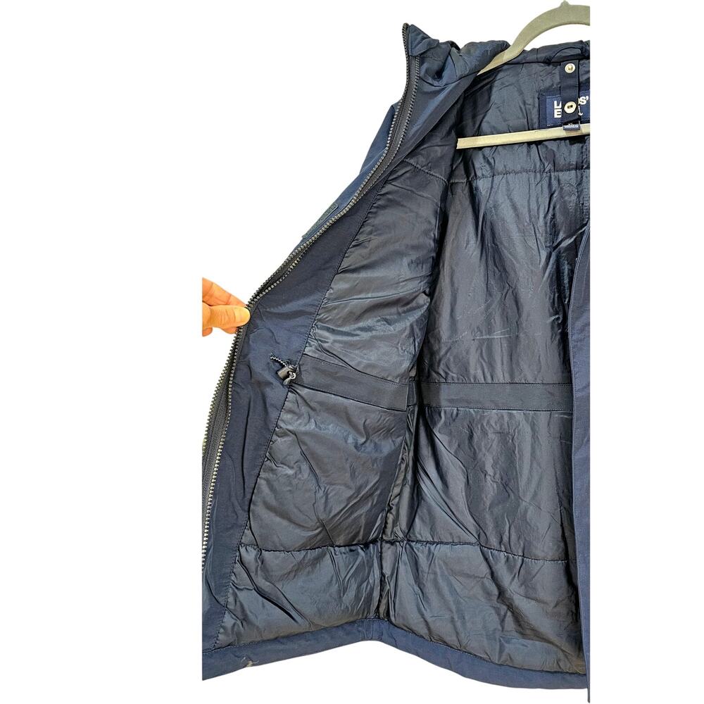 Lands’ End Boys Hooded Insulated Winter Parka Navy XL 14-16 Grow Along - Picture 3 of 9